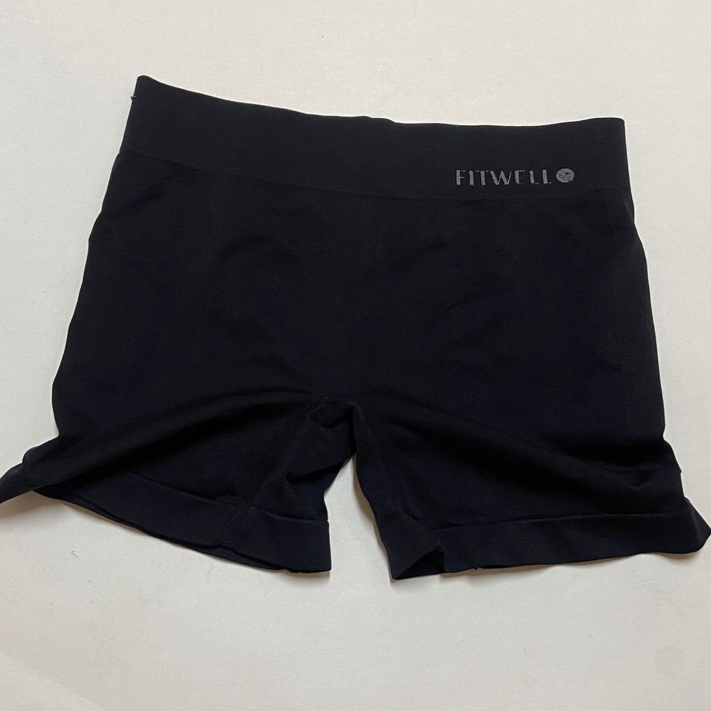 FITWELL Women's Classic Black Bike Shorts Size M L